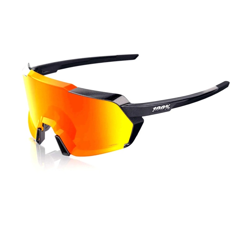 100% Korbin Glasses Gloss Metallic Back/HiPER Red Multilayer Mirror Lens