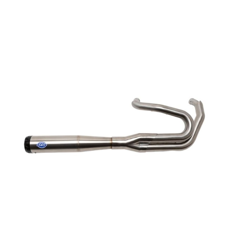 50 State Legal SUPERSTREET 2-1 for STANDARD CHASSIS M8 SOFTAIL MODELS Stainless Steel
