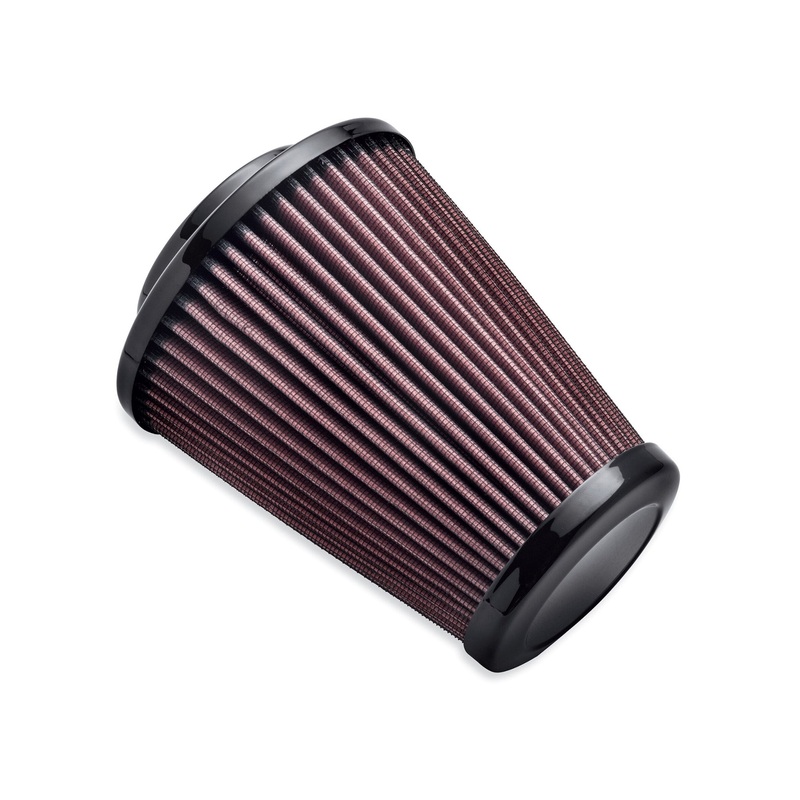 Harley Davidson 29400297 High-Flow K&N Replacement Air Filter Element - Heavy Breather FILTER,AIR,A-C,BLACK