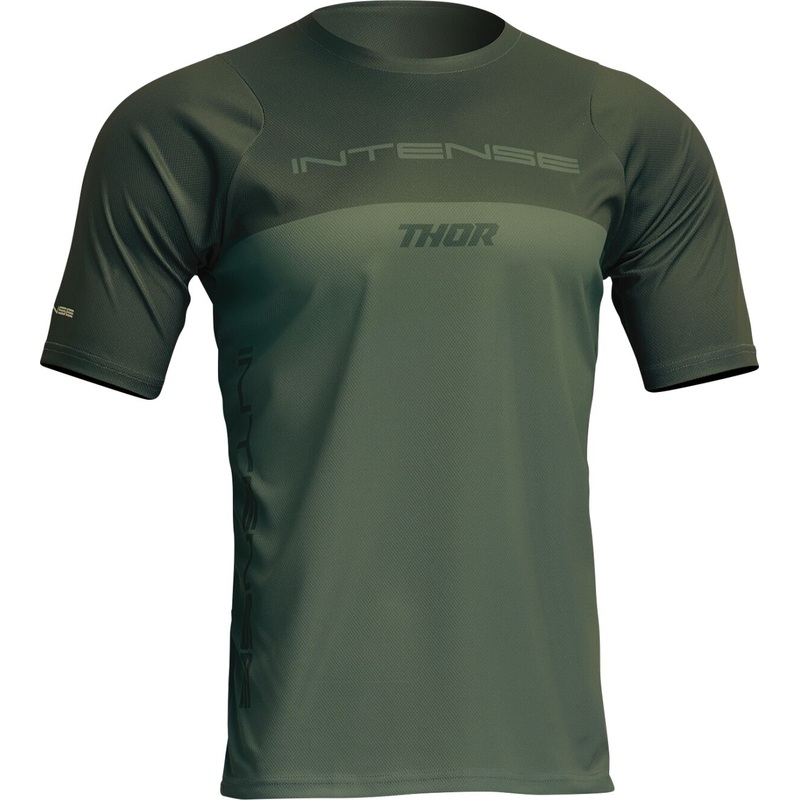 Thor Intense Assist Censis Short Sleeves Jersey Forest Green