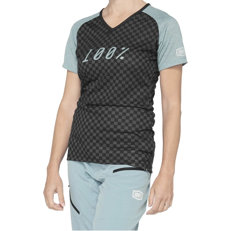 100% Airmatic Ladies Jersey Seafoam / Checkers