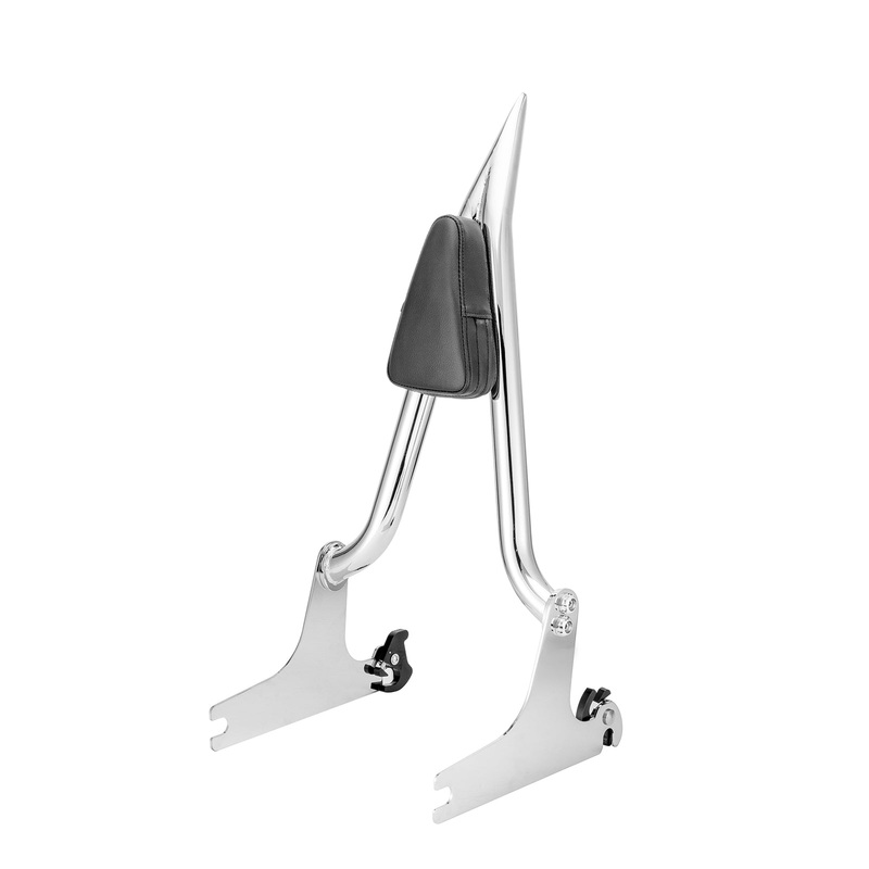 2007-2017 Harley Softail Fat Boy FLSTF Standard FXST Chrome 24" Passenger Backrest Sissy Bar (fit the 200mm rear tire fender)
