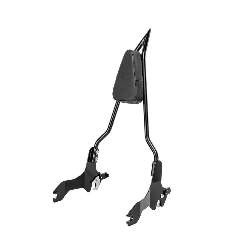 2018-2025 Harley Softail Fat Bob 114 FXFB FXFBS Gloss Black 24" Quick Detachable Passenger Sissy Bar Backrest