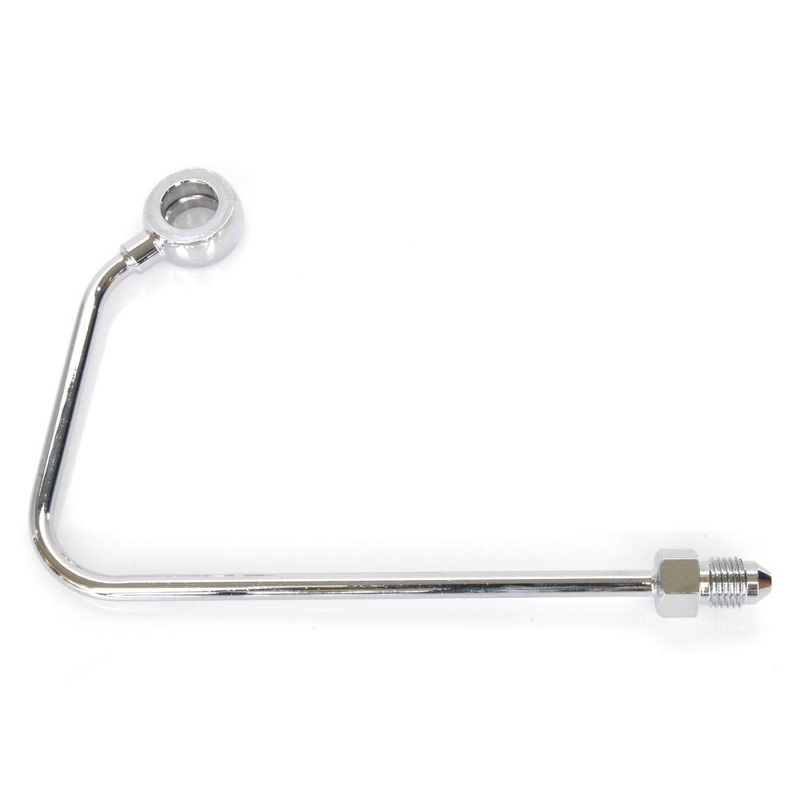 ABS Pump to Top Brake Line ABS Adapter J-Hook - Chrome. Softail 2011-17.