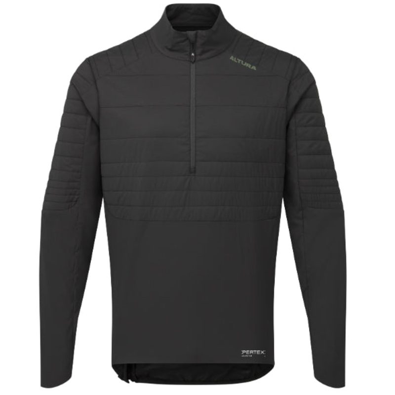 Altura All Roads Packable Insulated 1/2 Zip Cycle Jacket Black