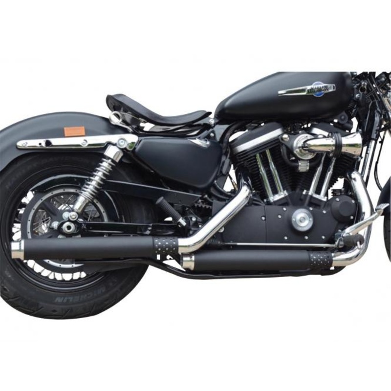 Gun Smooth Drilled Slip On Mufflers Drilled End Cap Black Black
