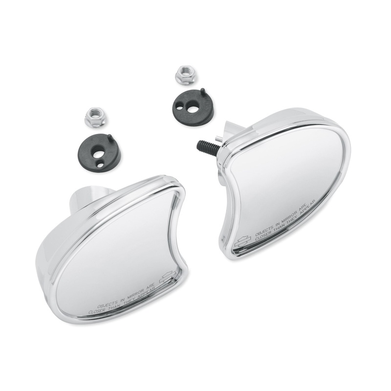 Harley Davidson 56000077 Chrome Fairing Mount Mirrors KIT-MIRROR,FAIRING,CHROME