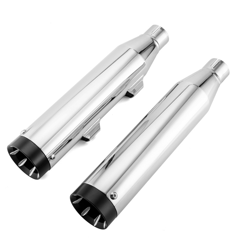 2014-2022 Harley Sportster XL 883 1200 Chrome Steel 3" Slip-On Exhaust Muffler
