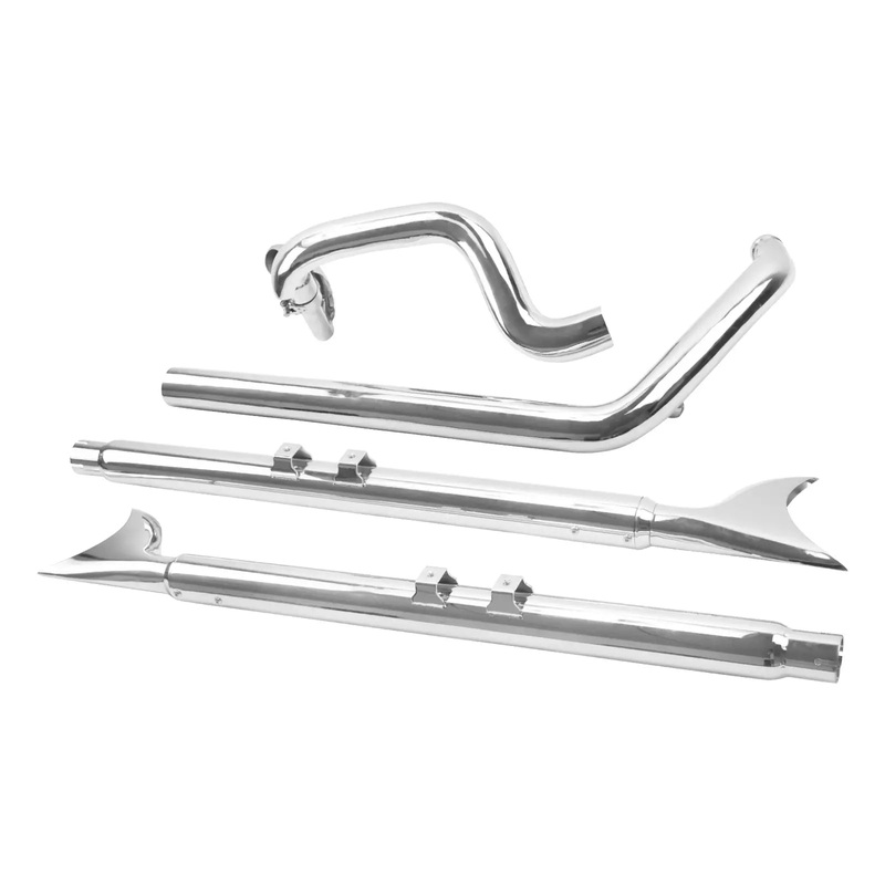 6pcs Exhaust Pipes System Kit For Harley Softail Heritage Classic Springer | Mactions