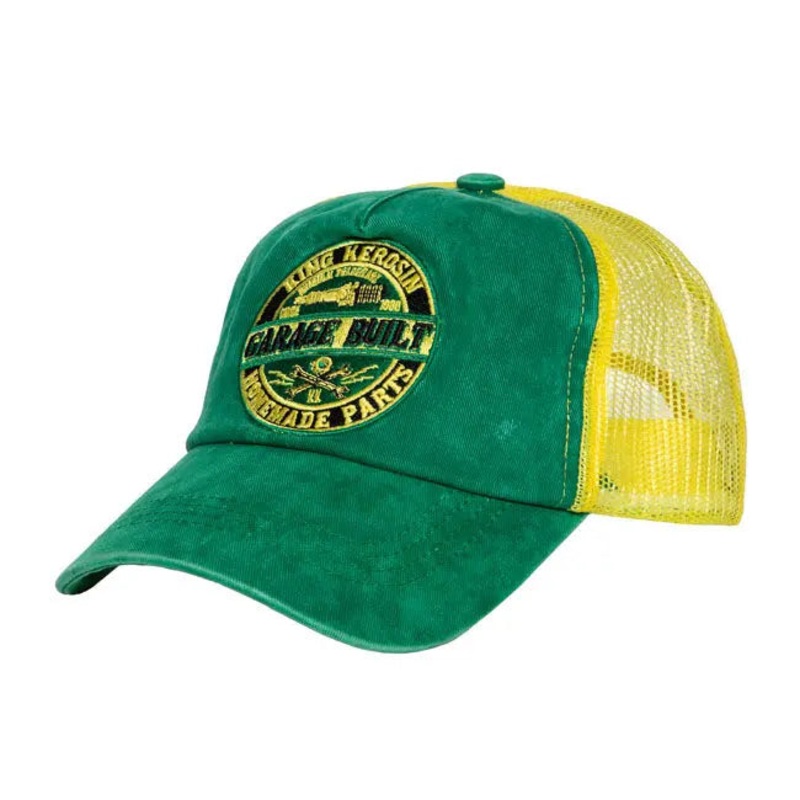 King Kerosin Garage Built Cap Green / Yellow