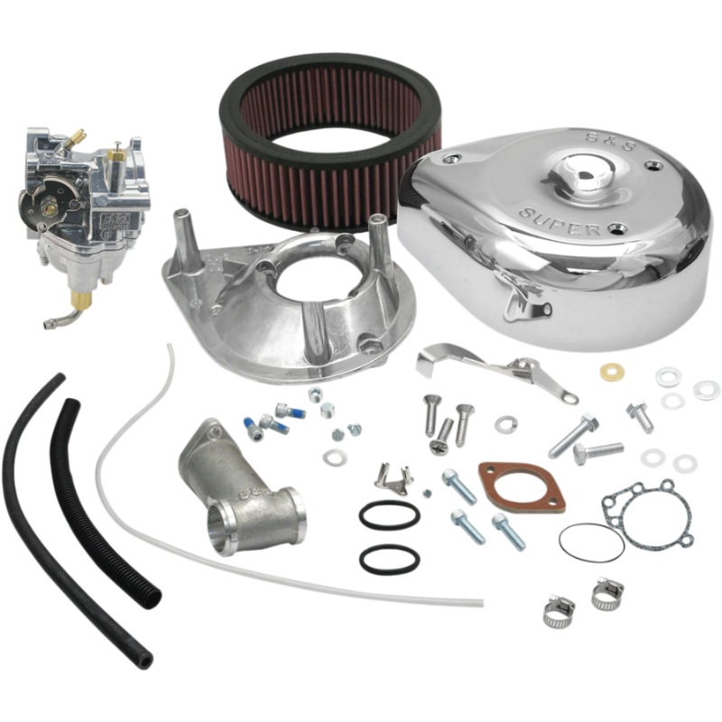 S&S Super E Carburetor Kit - Chrome - 55-65 Panhead