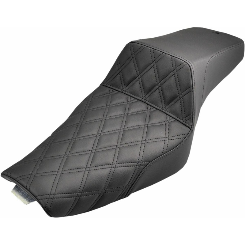 Saddlemen - Step Up Seat - Sportster with 3.3 Gallon Tank 2004-2017 - Lattice Diamond Stitch