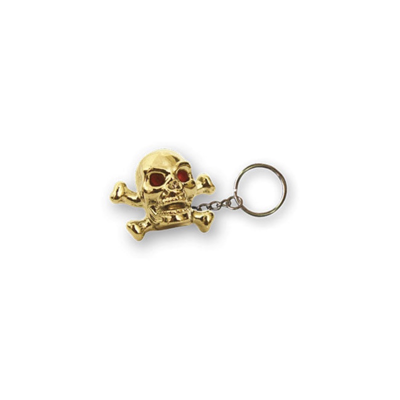 Trik Topz Skull N Bones Key Chain Gold