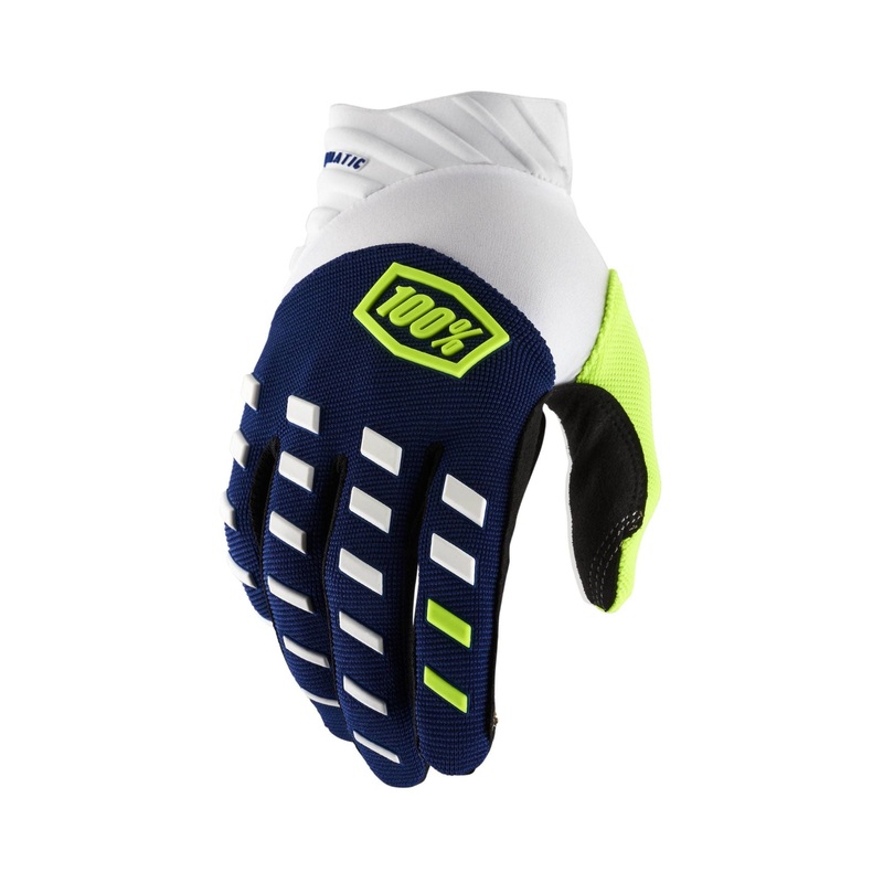 100% Airmatic Gloves Navy / White