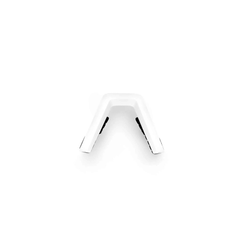100% Speedcraft XS Short Replacement Nose Bridge Kit Matt White