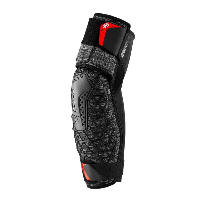 100% Surpass Elbow Guards Grey Heather / Black