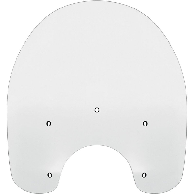 15" Windshield Standard Replacement Plastic, Clear - 86-17 Softail