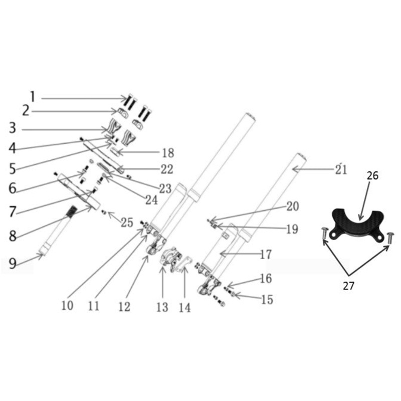 Handlebar Holder Kit (2PCS/Set) - 1500W Dirt Bike