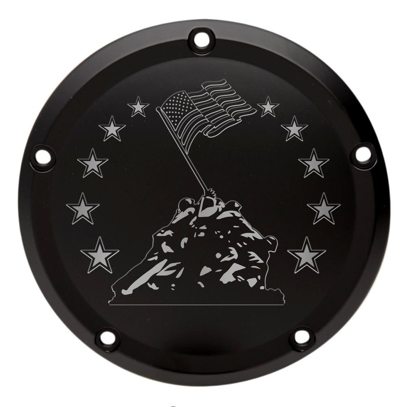 Harley Derby Cover "Marines Raising Flag"