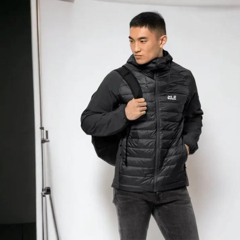 Jack Wolfskin JWP Hybrid Mens Jacket Black