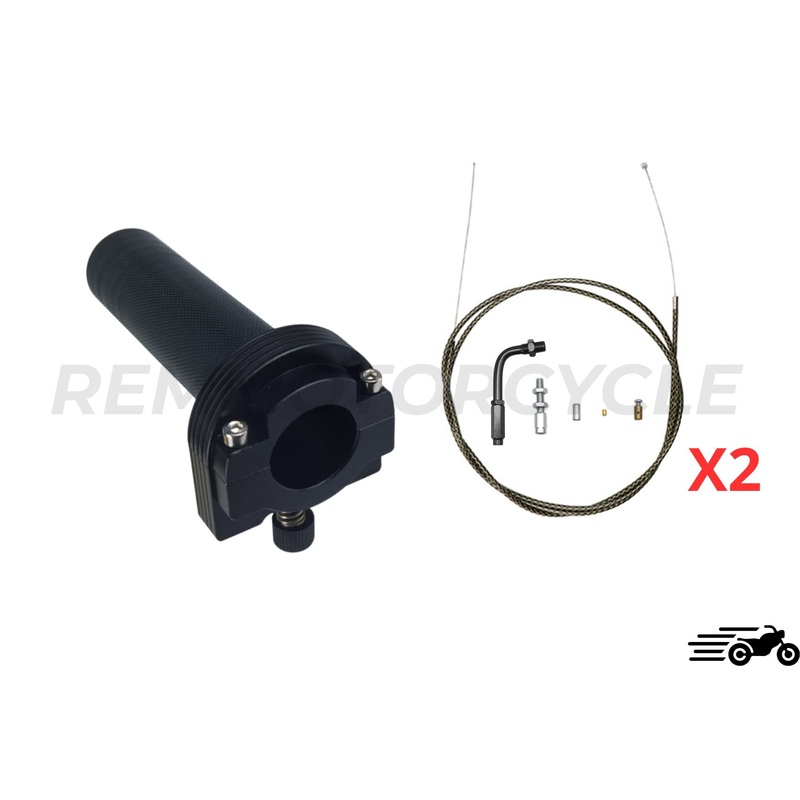 7/8" Aluminum throttle with 2 cables