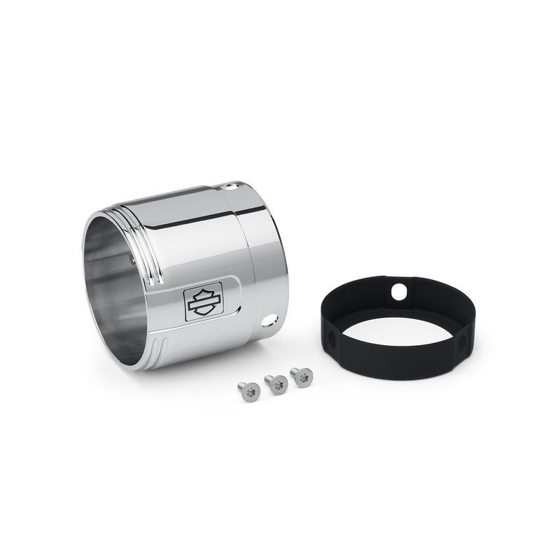 Harley Davidson 65100216 Empire 4.5 in. End Cap KIT,MUF ENDCAP/OUT FNSHR,CHROM
