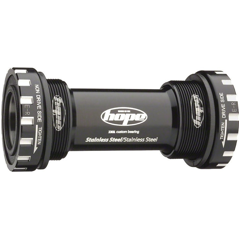 Hope BSA Threaded Bottom Bracket - 68/73 For 24mm Spindle Stainless Black