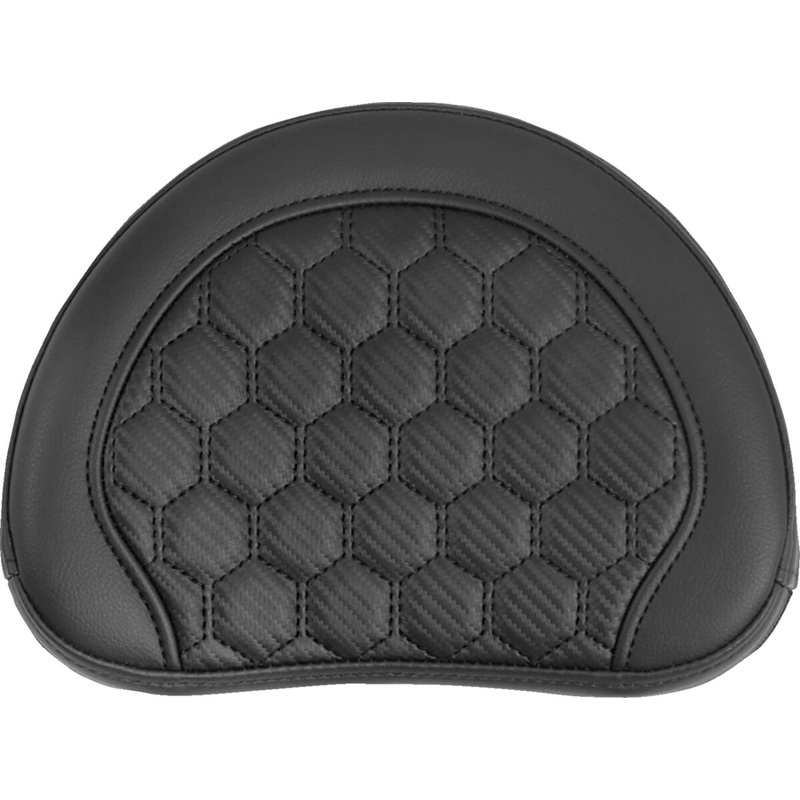 Sissy Bar Pad Contoured, Black Stitch