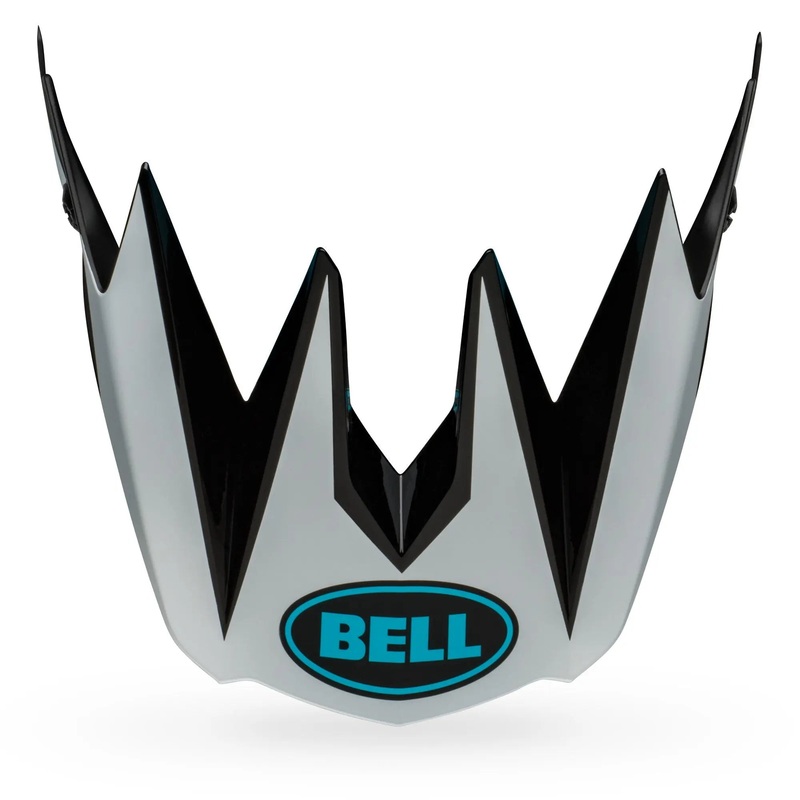 Bell Full-10 Cycle Helmet Visor Matt / Gloss White Bali