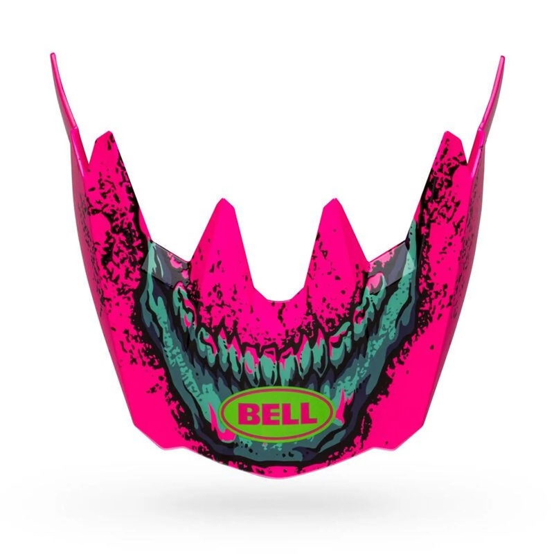 Bell Sanction 2 Cycle Helmet Visor Bonehead Pink / Turquoise