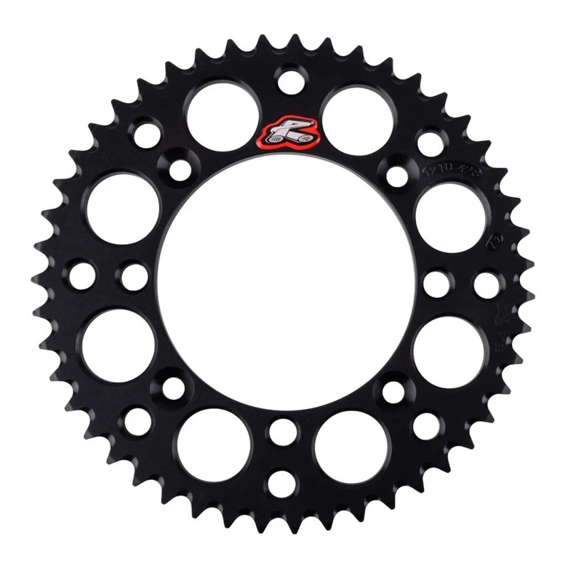 Renthal Sprocket Rear Black 47T Alloy 7075 T6 Grooved Honda