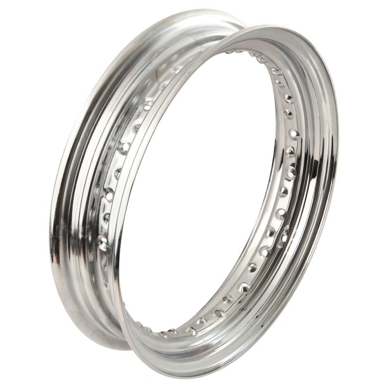 16" X 3.00" 40 Spoke Chrome Steel Rim