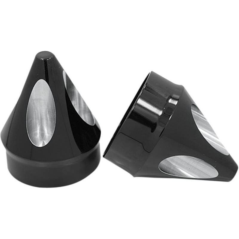 Axle Nut Cover Spike Black 1"