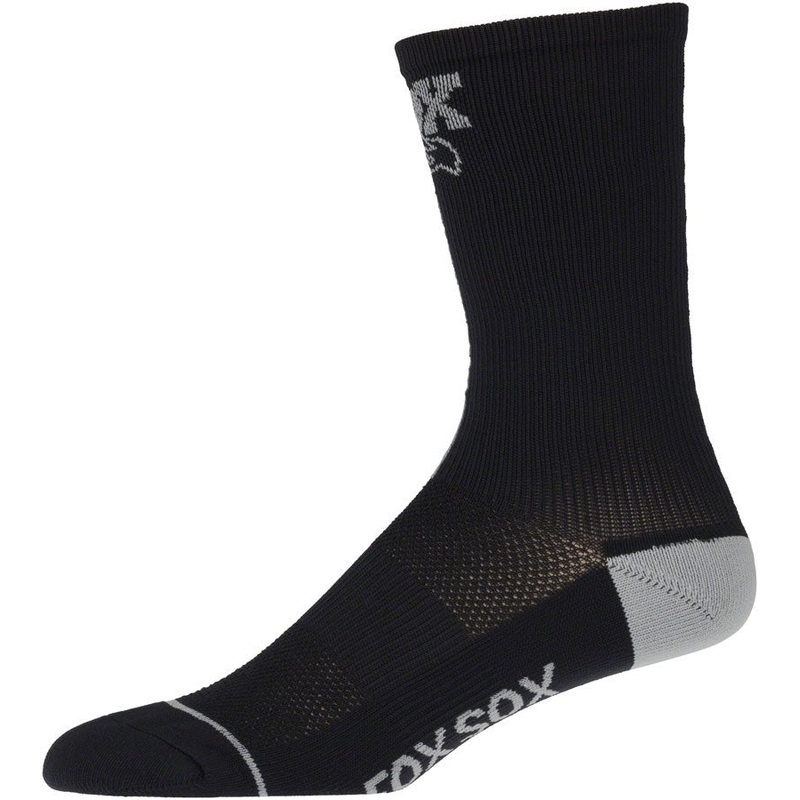 FOX Transfer Coolmax Socks - Black - 7" - Large/X-Large