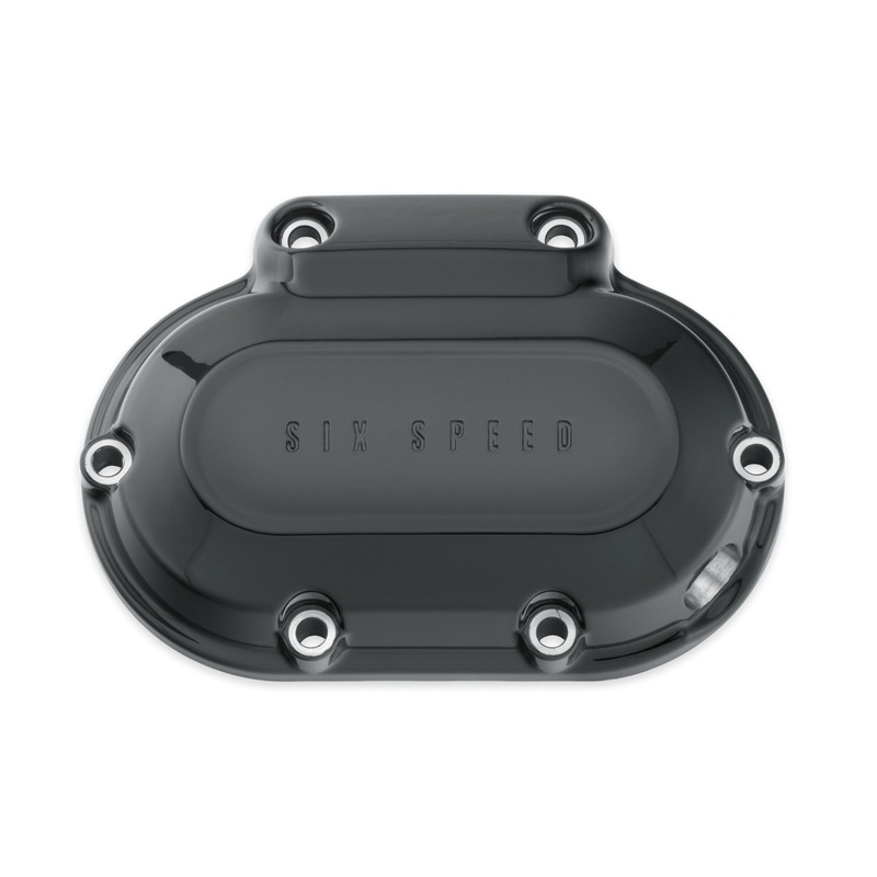 Harley Davidson 37193-11 Gloss Black Transmission Side Cover MACH-COVER,TRANS SD,GLOSS BLK
