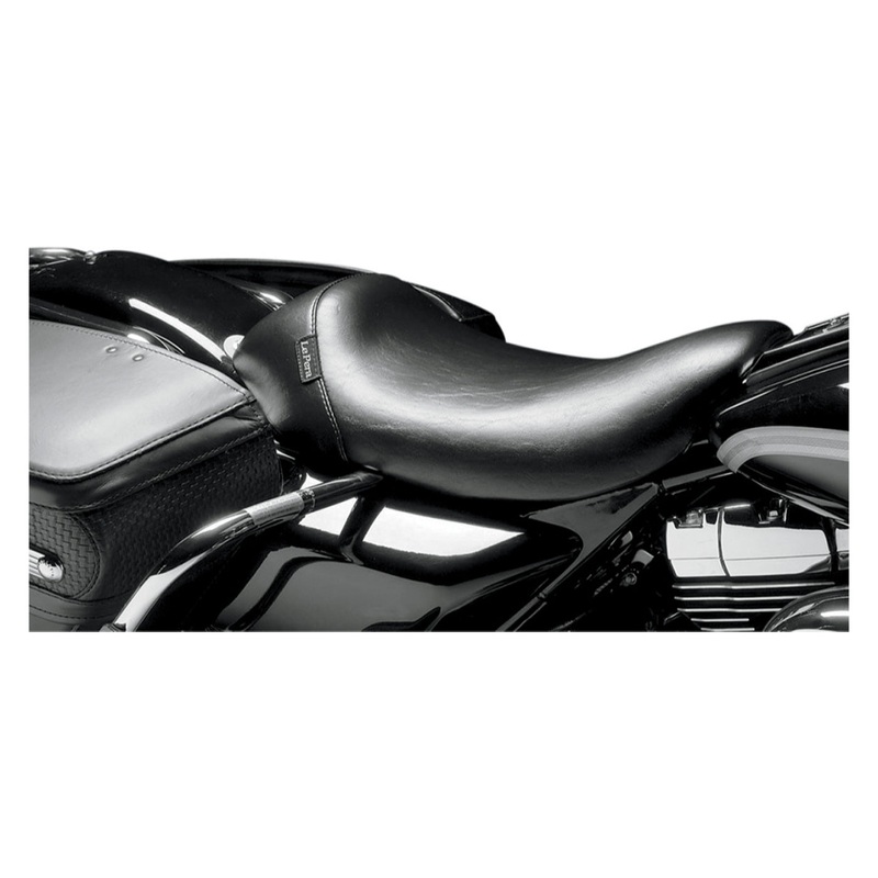 LE PERA - Bare Bones Solo Seat - Smooth - Black - FLHR '97-'01