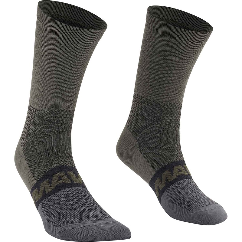 Mavic Aksium Mid Cycle Socks Black / Carbon