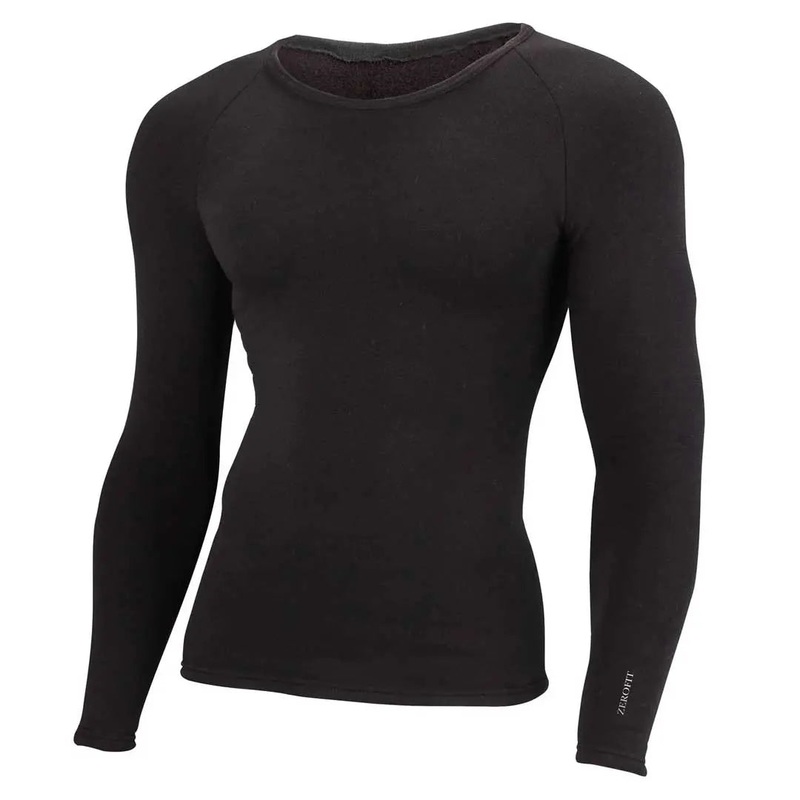 ZeroFit Ultimate Heatrub Long Sleeves Crew Neck Base Layer T-Shirt Black