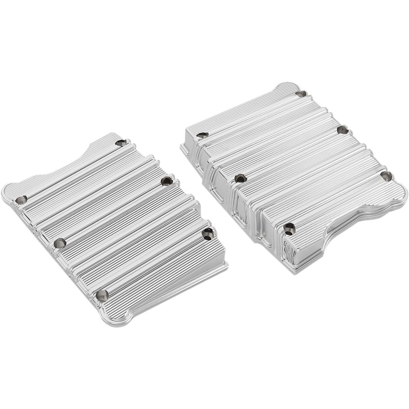10-Gauge Twin Cam Rocker Box Covers, Chrome - 99-17 Twin Cam