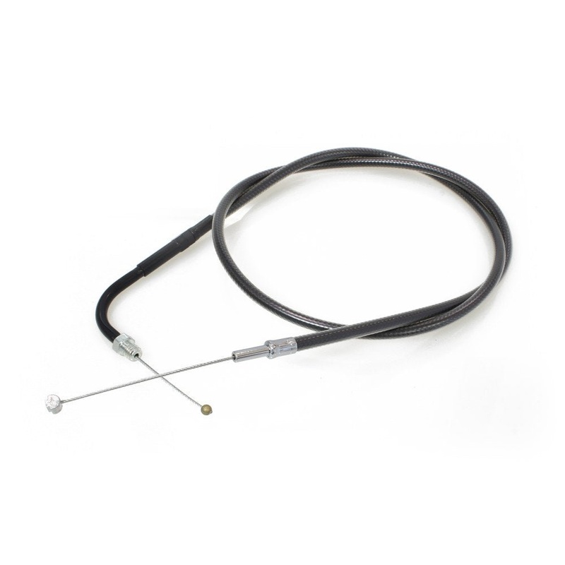 32-1/2in. Throttle Cable - Black Pearl. Fits Big Twin 1990-1995.