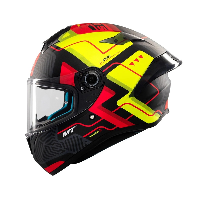 MT Helmets Targo S Brik C3 Matt Fluo Yellow