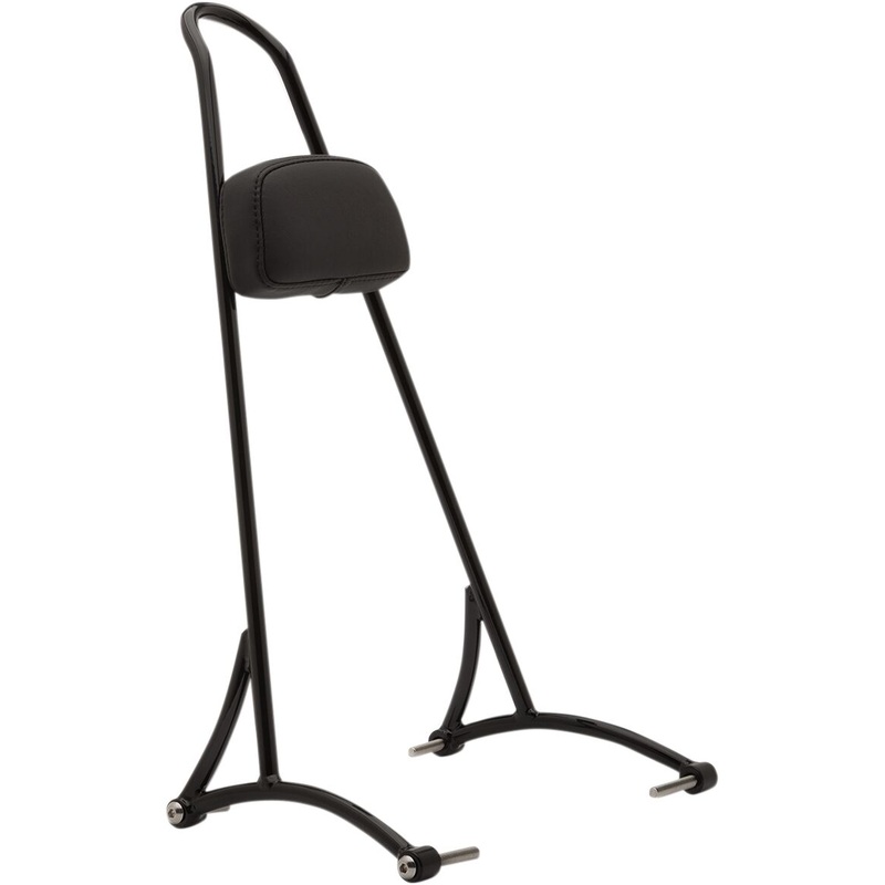 Sissy Bar Tall W/Pad Black Powder Coated
