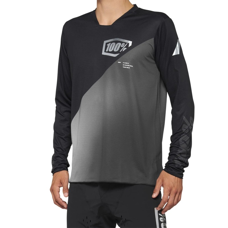100% R-Core X Long Sleeves Jersey Black / Grey