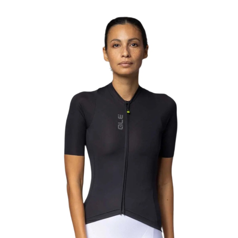 Ale Clothing Colour Block 2.0 Pragma Ladies Short Sleeves Cycle Jersey Black