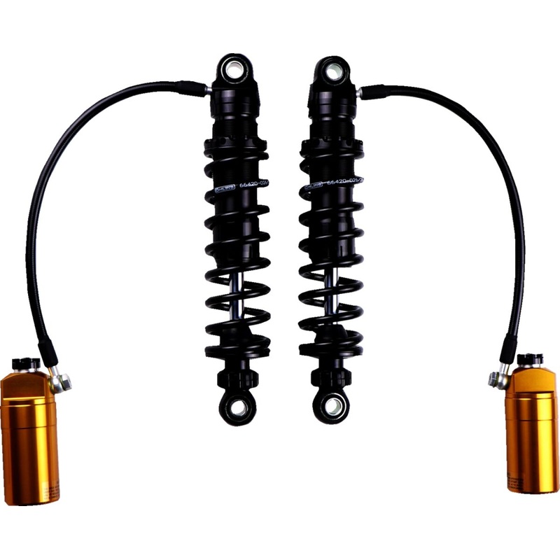 HD 779 Rear Shock Fully Adj. 12", Blackline - Touring