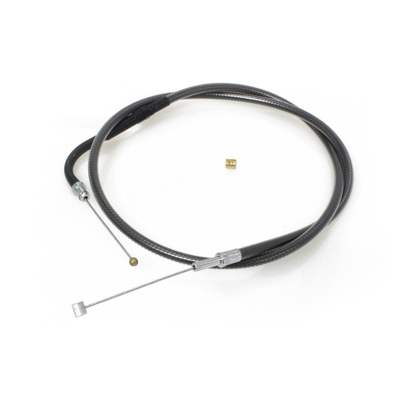 28-1/2in. Throttle Cable - Black Pearl. Fits Big Twin 1996-2017.