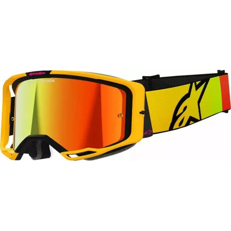 Alpinestars Vision 8 Corp Goggles Yellow / Pink / Mirror Red