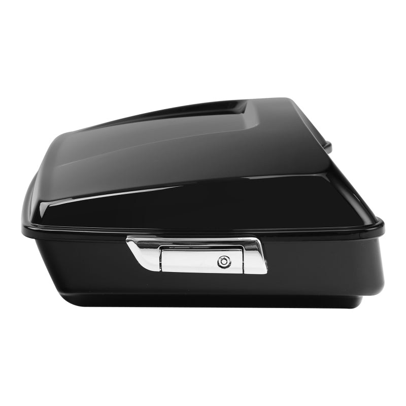 HR3 Vivid Black 10.7" Chopped Style Tour Pack Luggage For 14-24 Harley Touring
