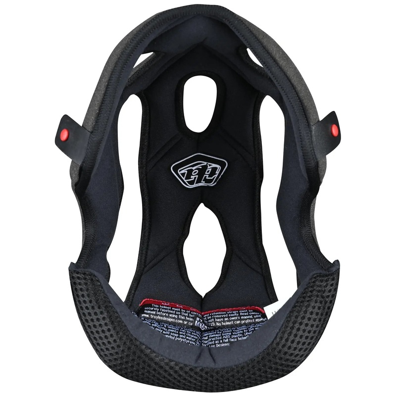 Troy Lee Designs Replacement GP Youth Top Pad Helmet Liner Black