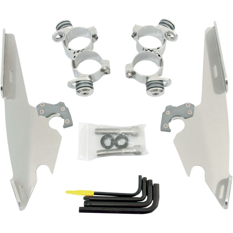 Batwing Fairing Trigger-Lock Mounting, Polished - 10-15 Sportster XL
